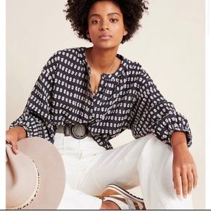 Anthropologie Tavi Textured Buttondown